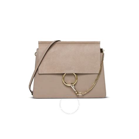 chloe faye medium motty grey|Chloe Faye Shoulder Bag Medium Motty Grey .